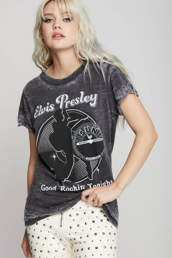 Elvis Presley X Sun Records Burn Out Tee