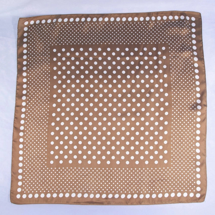 Polka Dot Satin Neck Scarves
