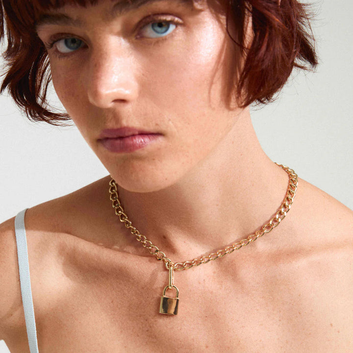 Locket Charm Pendant - Gold