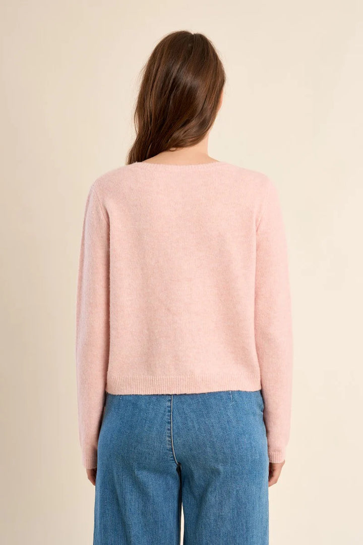 Light Pink Button Up Cardigan