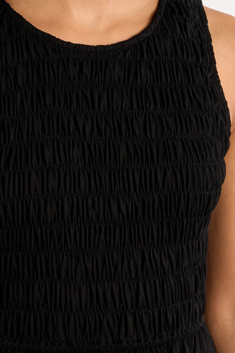 Sleeveless Long Black Dress