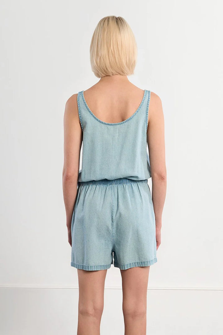 Denim Romper