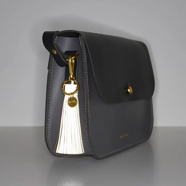 Soft Tassel Bag Charm - Brown