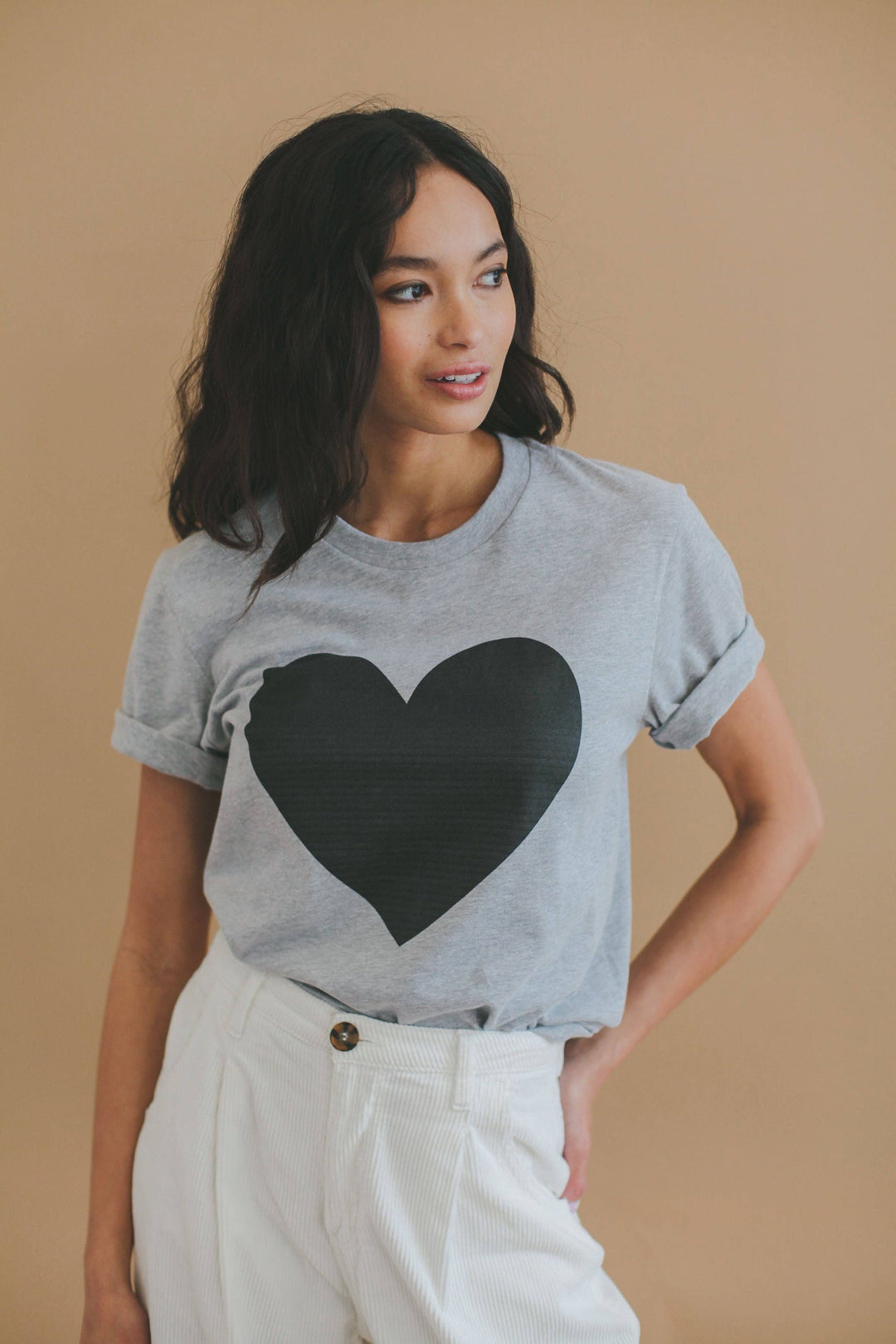 Big Heart T-Shirt - Grey