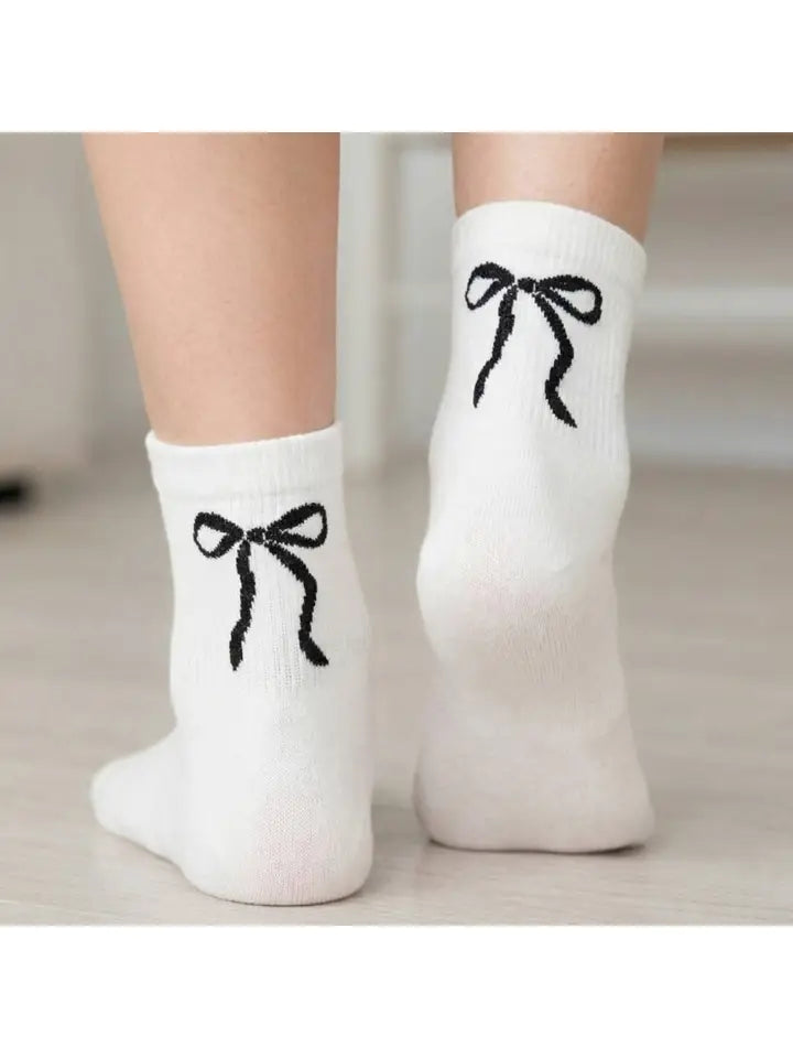 Glitter Bow Socks