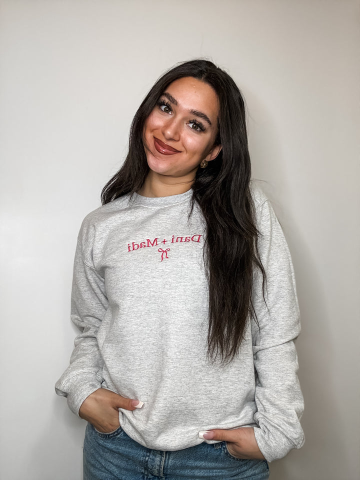 Dani + Madi Embroidered Sweatshirt