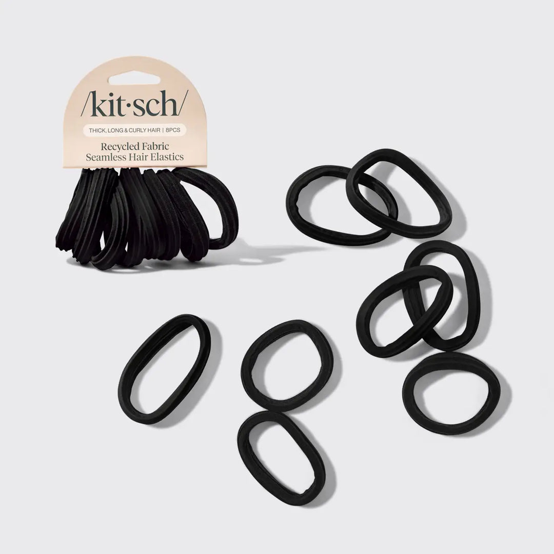 8pc Nylon Elastics - Black