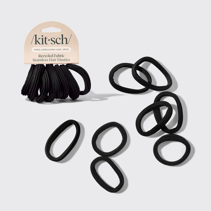8pc Nylon Elastics - Black