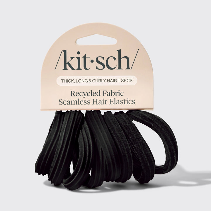8pc Nylon Elastics - Black