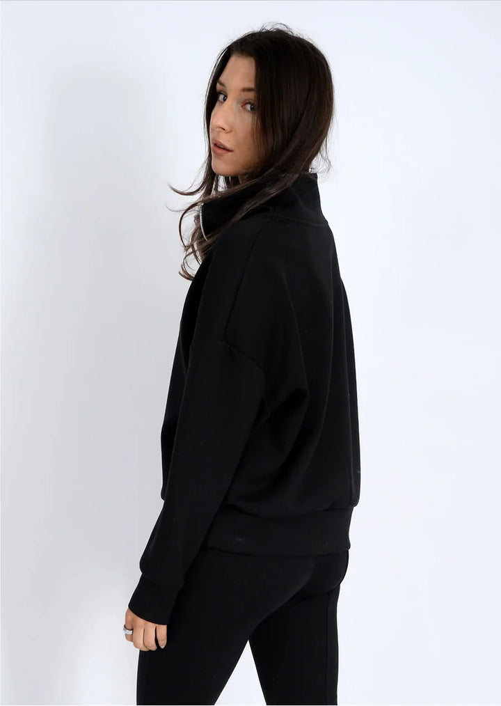 Seanni Quarter Zip - Black