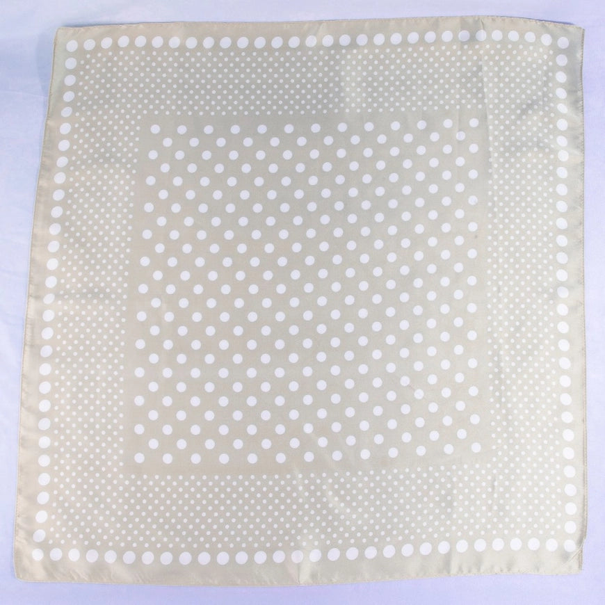Polka Dot Satin Neck Scarves