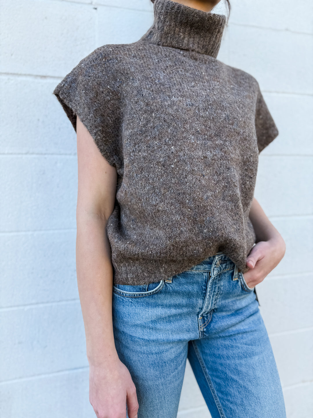 Ingrid Turtleneck Sweater Vest