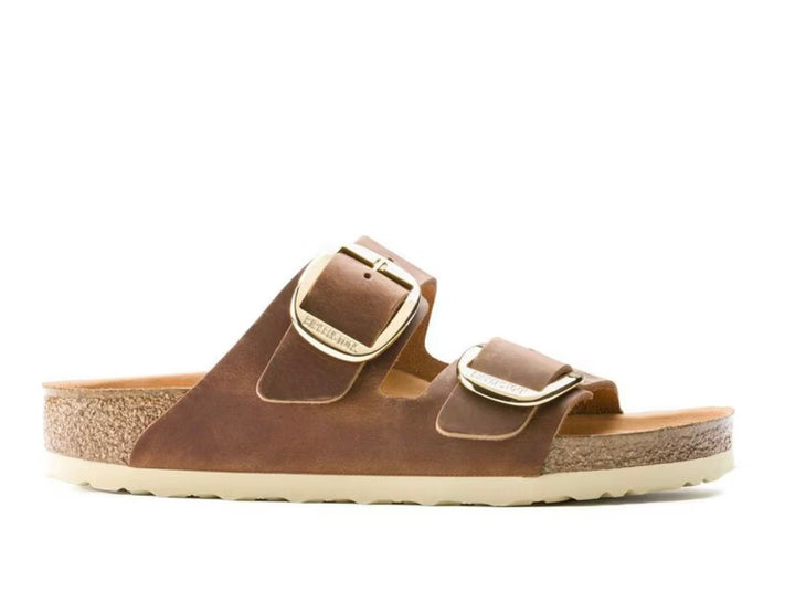 Birkenstock Arizona Big Buckle Sandals - Cognac