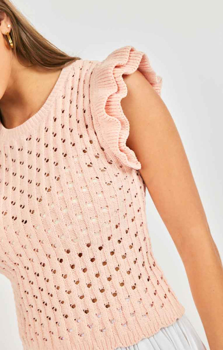 Miren Open Knit Sweater Tank