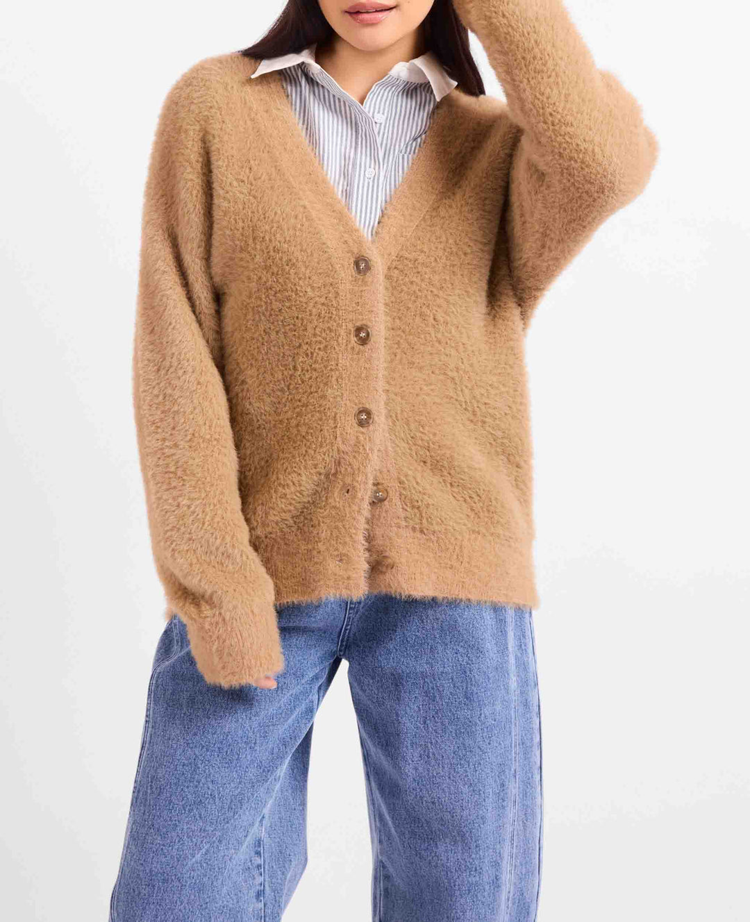 Hallie Fuzzy Cardi