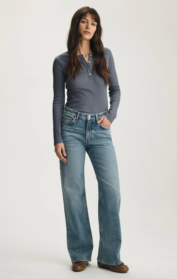 Taylor Mid Brushed Classic Blue Jeans