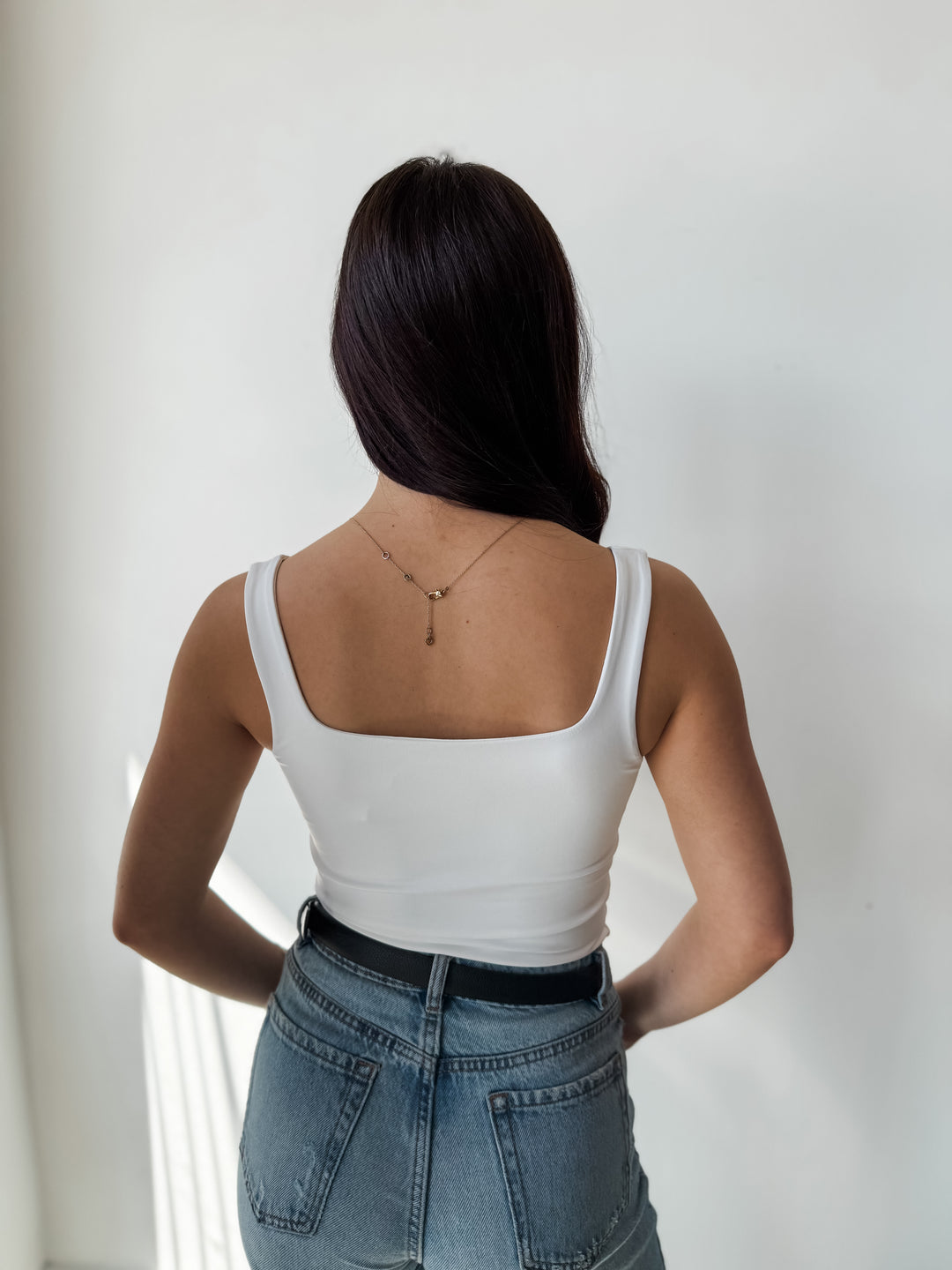 Tia Signature Tank - White