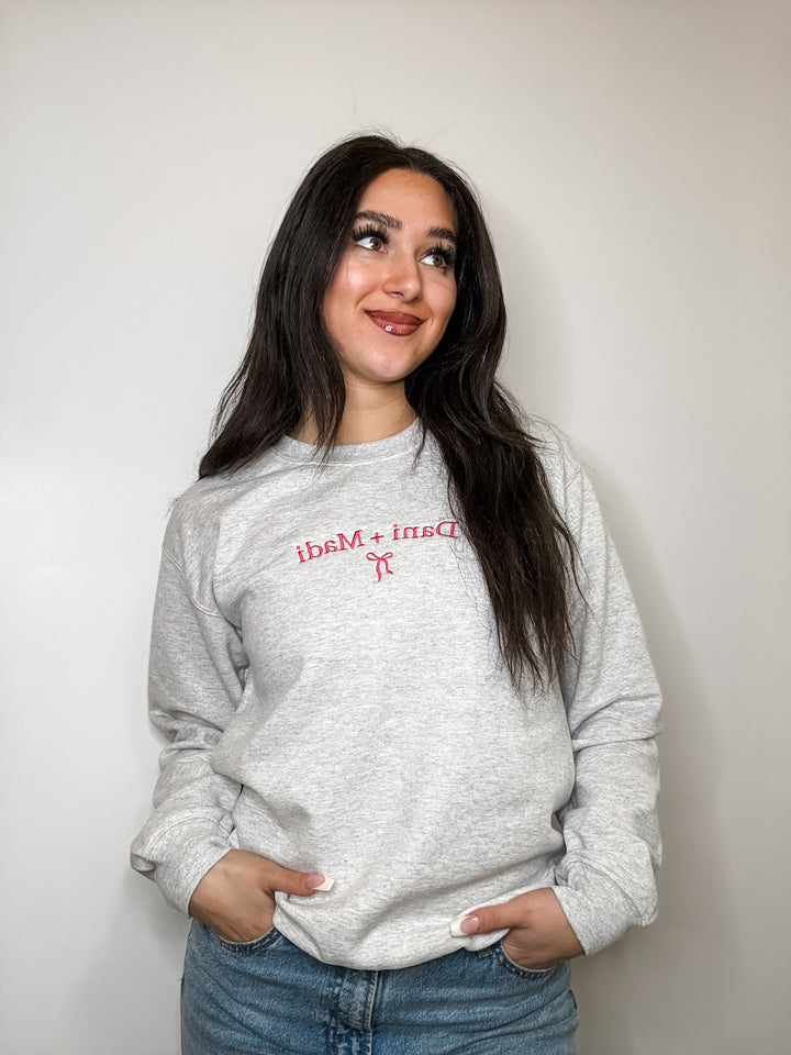 Dani + Madi Embroidered Sweatshirt