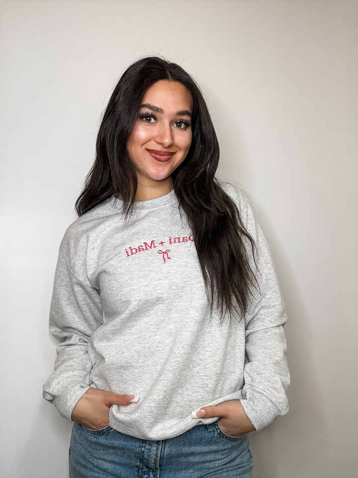 Dani + Madi Embroidered Sweatshirt