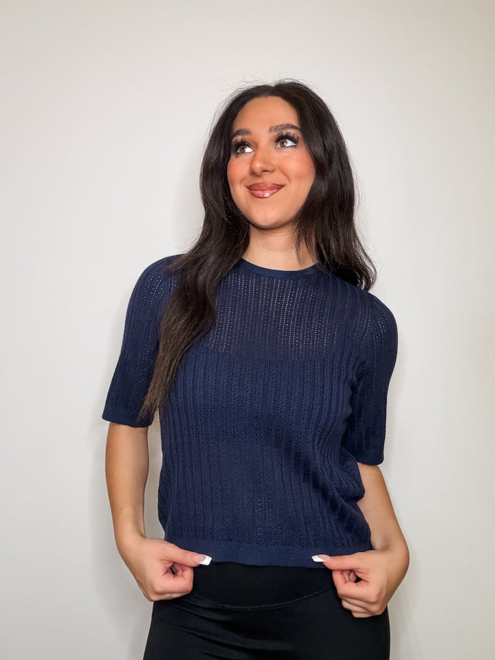 New Lexsun Back Tie Sweater Tee