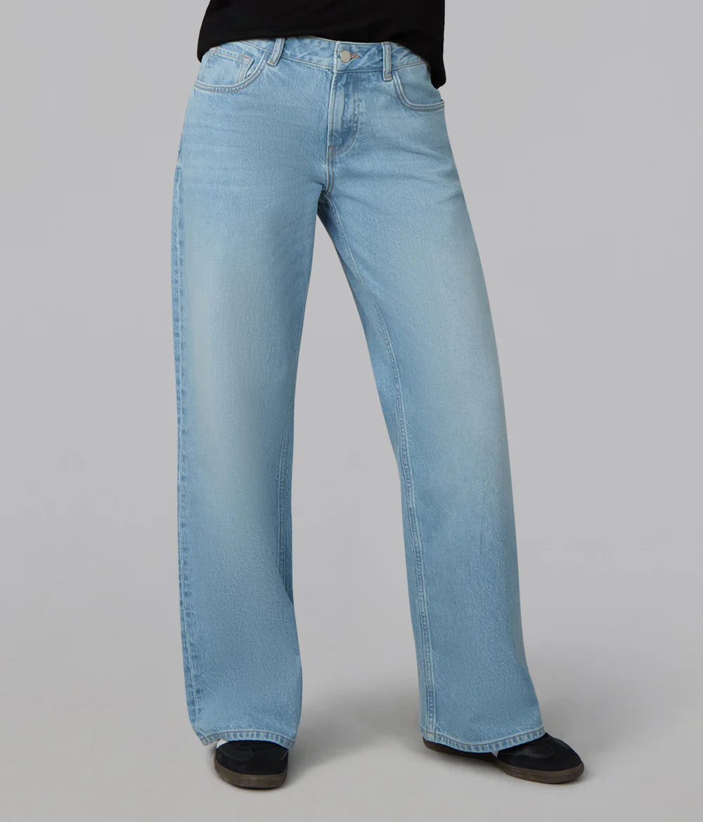 Colette Wide Leg Jeans - Whimsy Blue