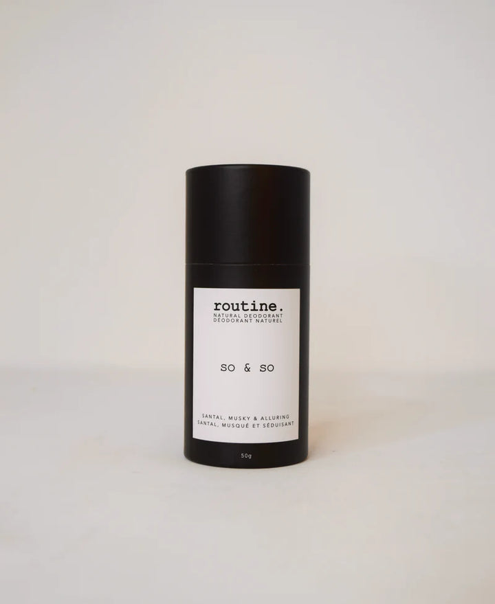 Routine Natural Deodorant - So & So STICK (Baking Soda Free)