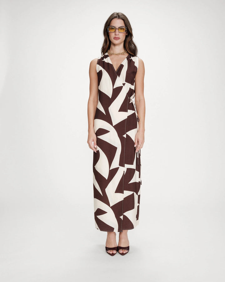 Velline Wrap Maxi Dress