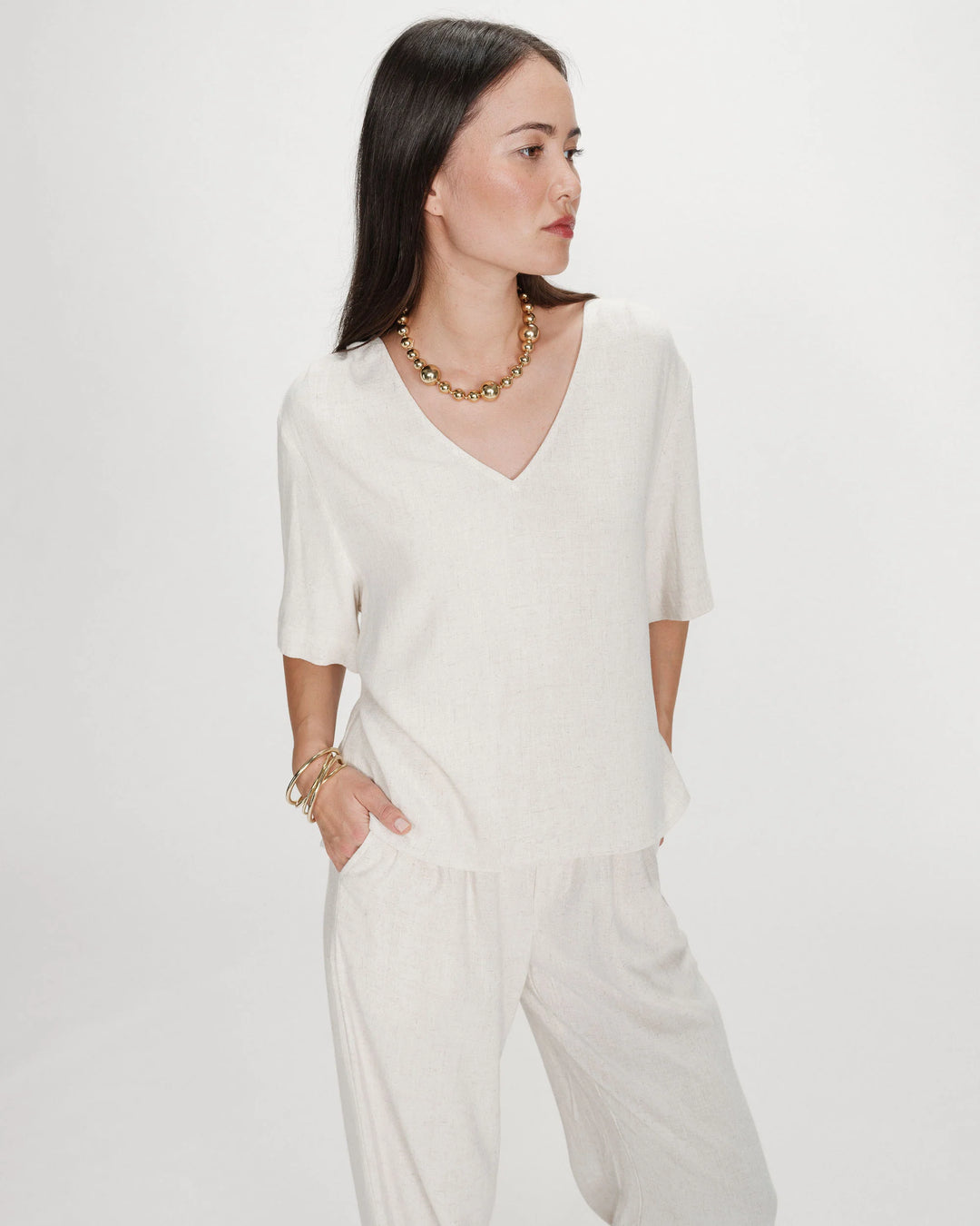 Violon Top - Cream