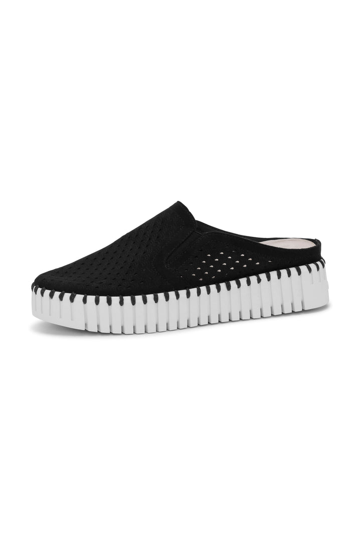 Tulip Slip On Mule - Black