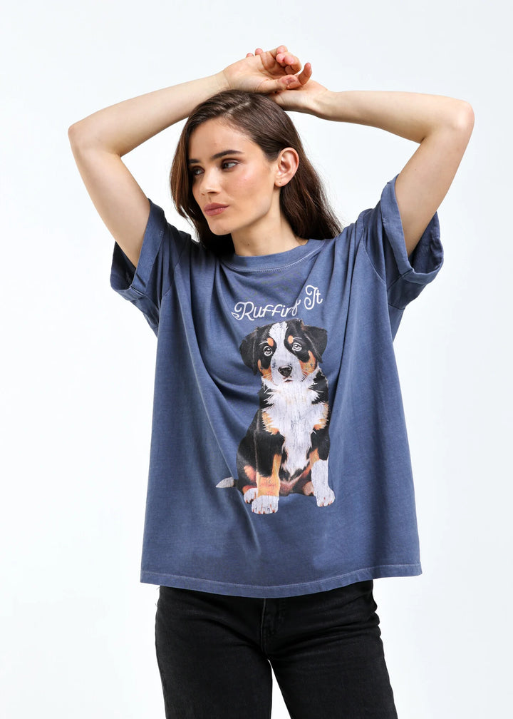 Ruffing It Boyfriend Tee