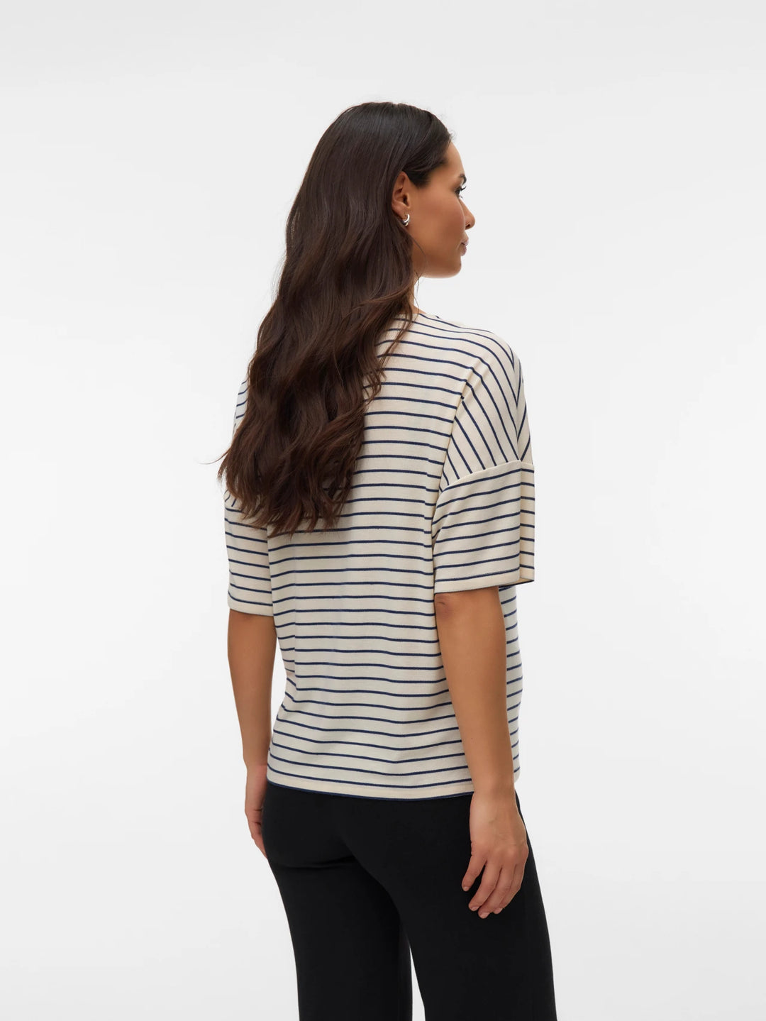 Holli V-Neck Striped Tee