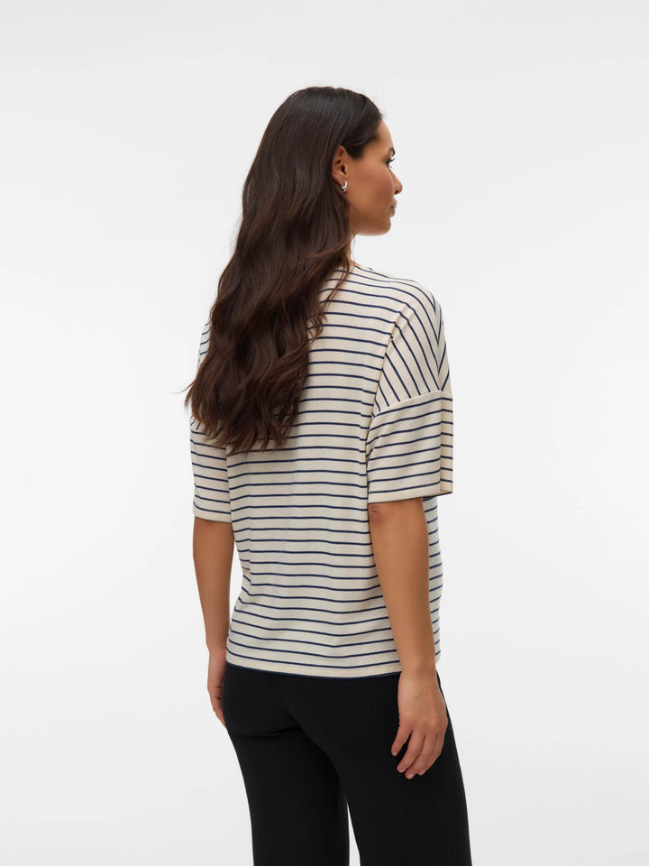 Holli V-Neck Striped Tee