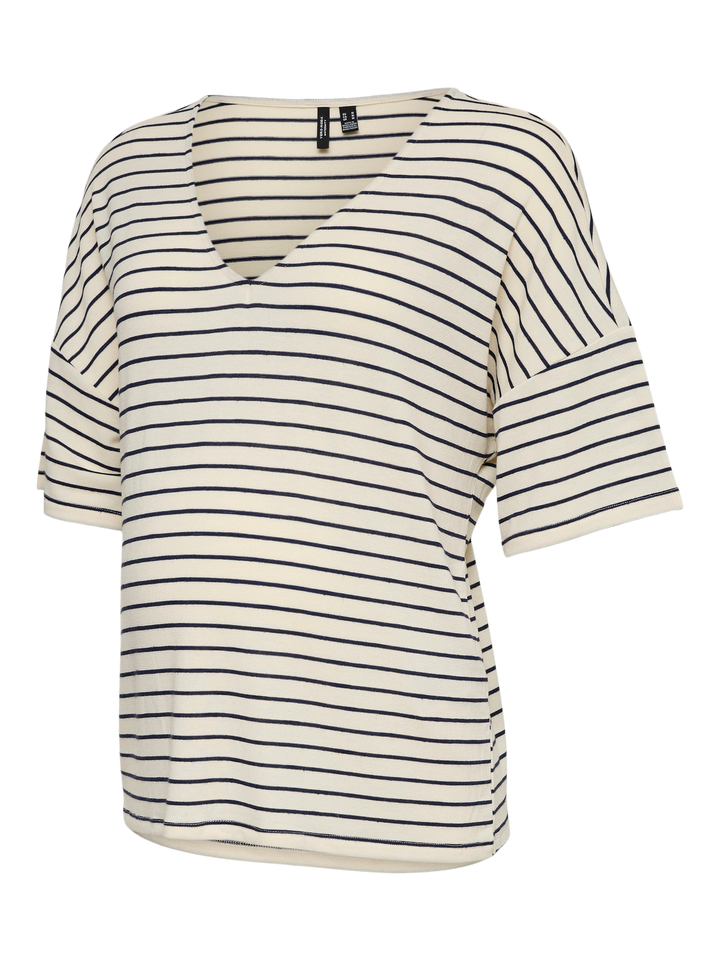 Holli V-Neck Striped Tee