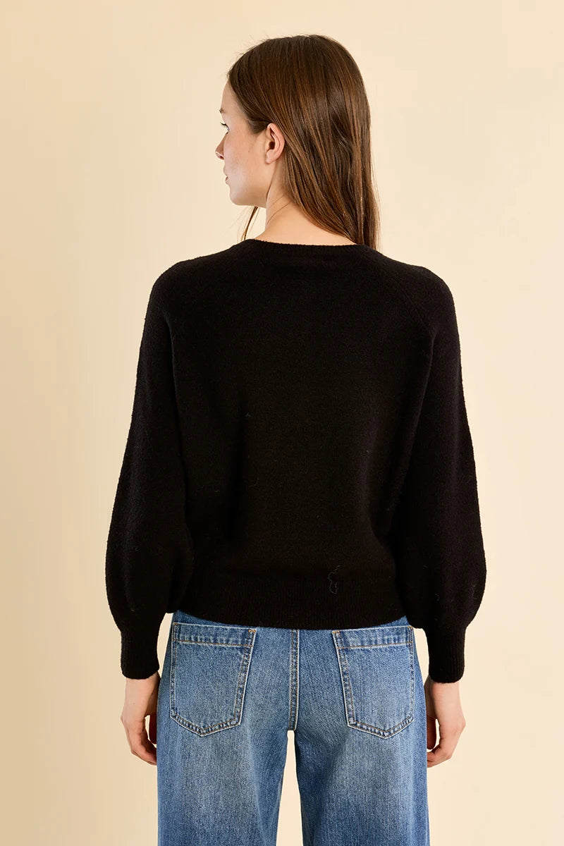 Black Henley Sweater