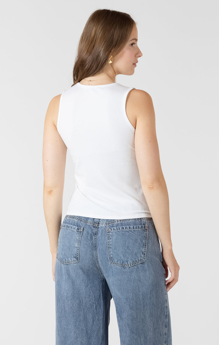 Scoop Neck Ribbed Tank