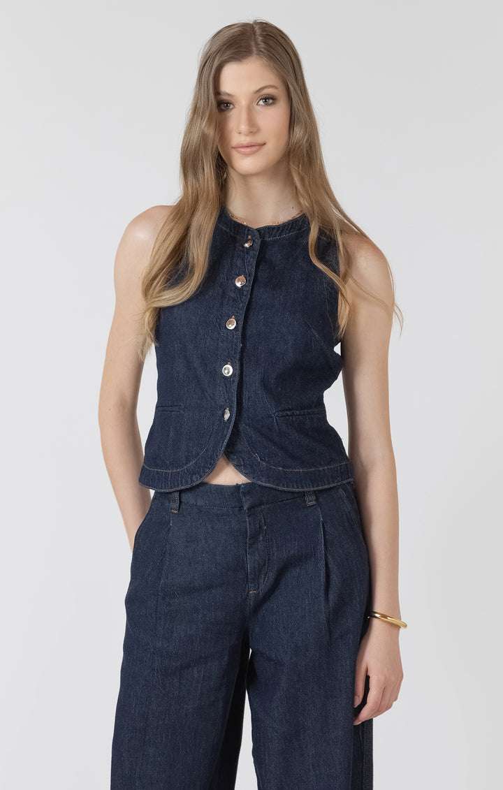 Light Weight Denim Vest