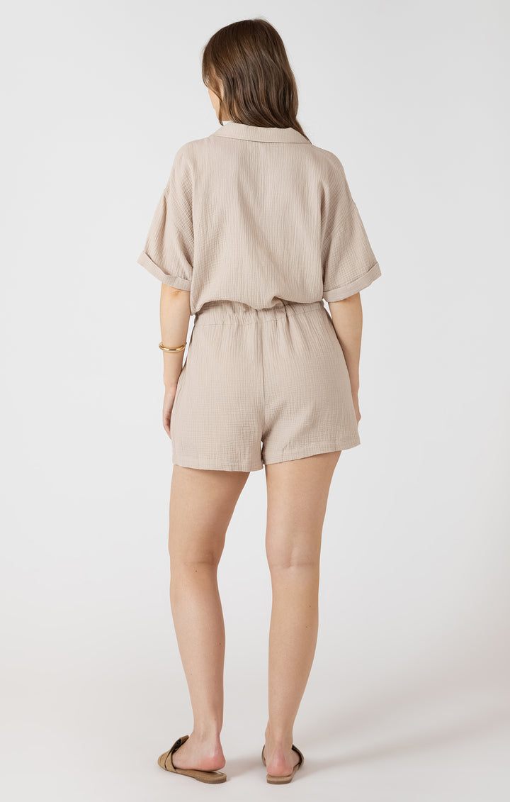 Polo V-Neck Romper