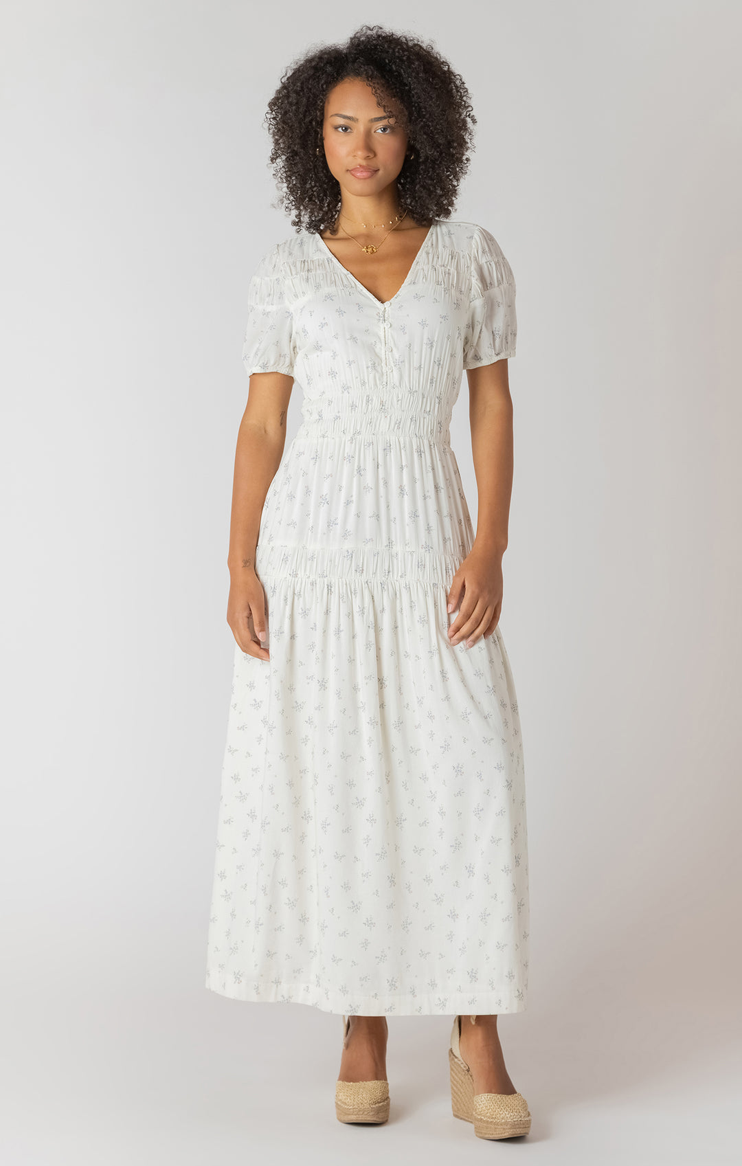 Delicate Floral Maxi Dress