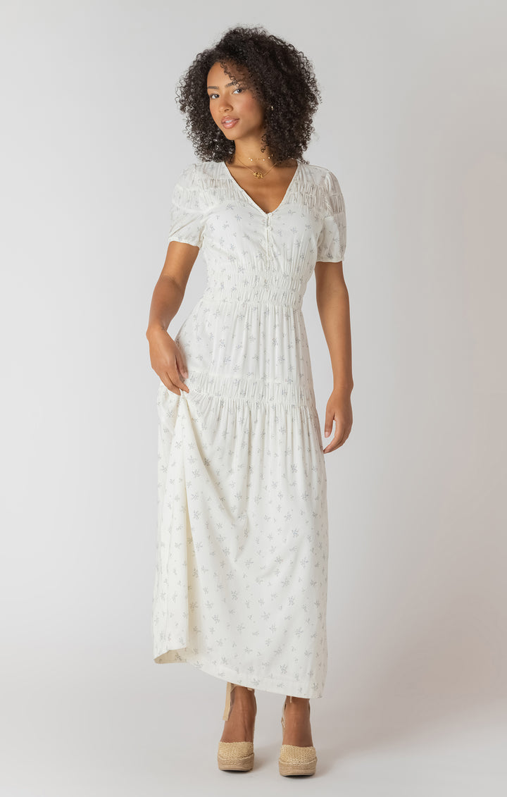 Delicate Floral Maxi Dress