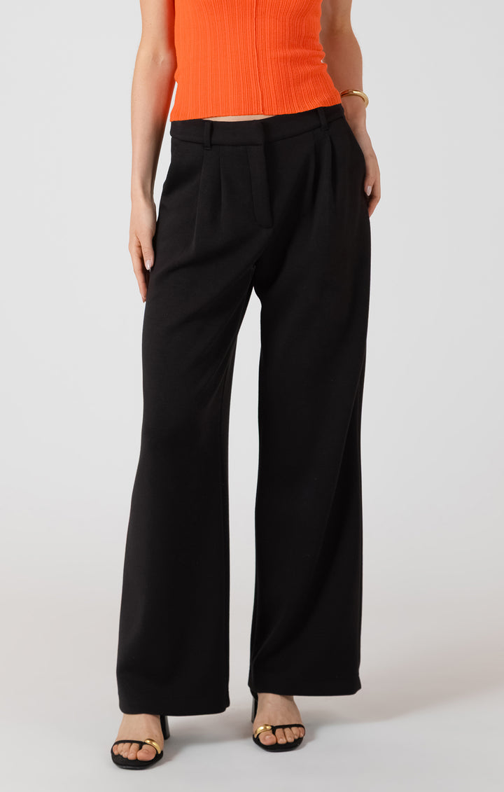 Scuba Knit Trouser - Black