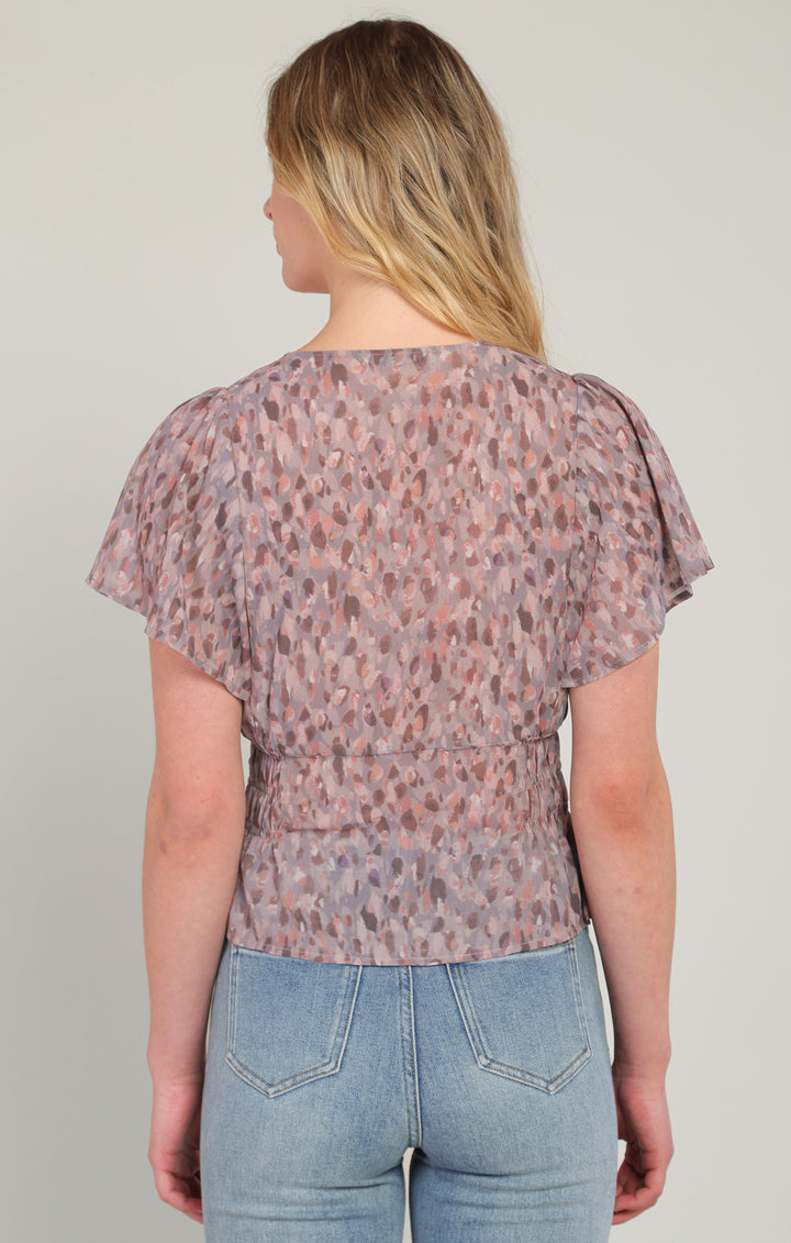 Waist Top - Brushstroke Dots