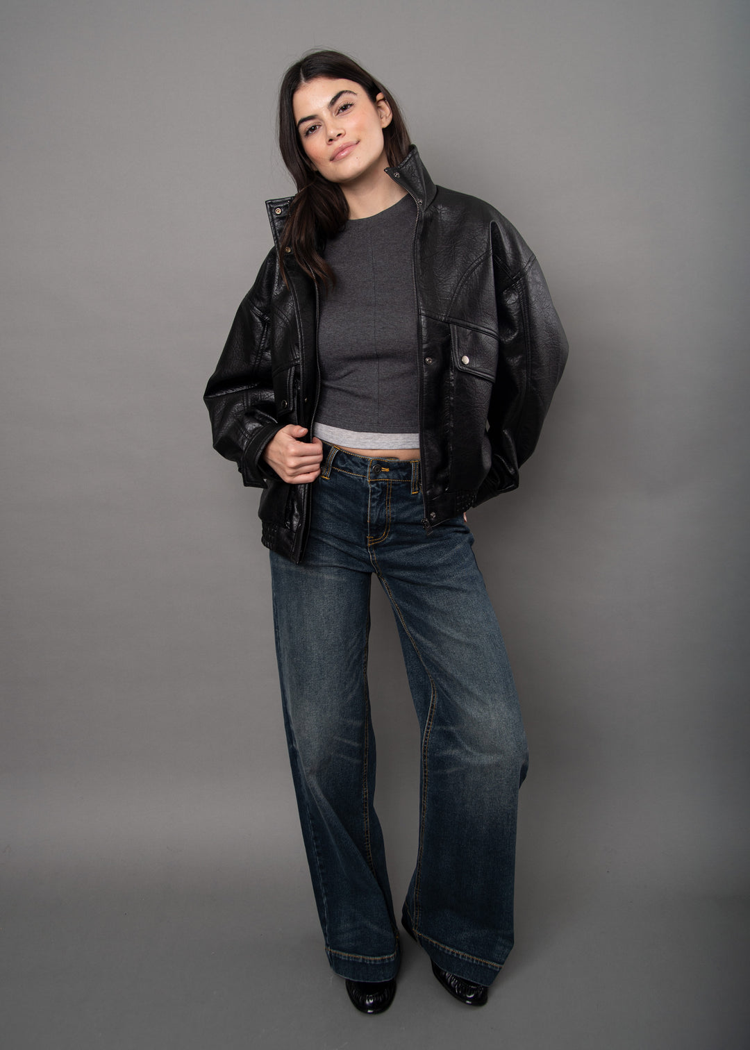Mirana Faux Leather Jacket