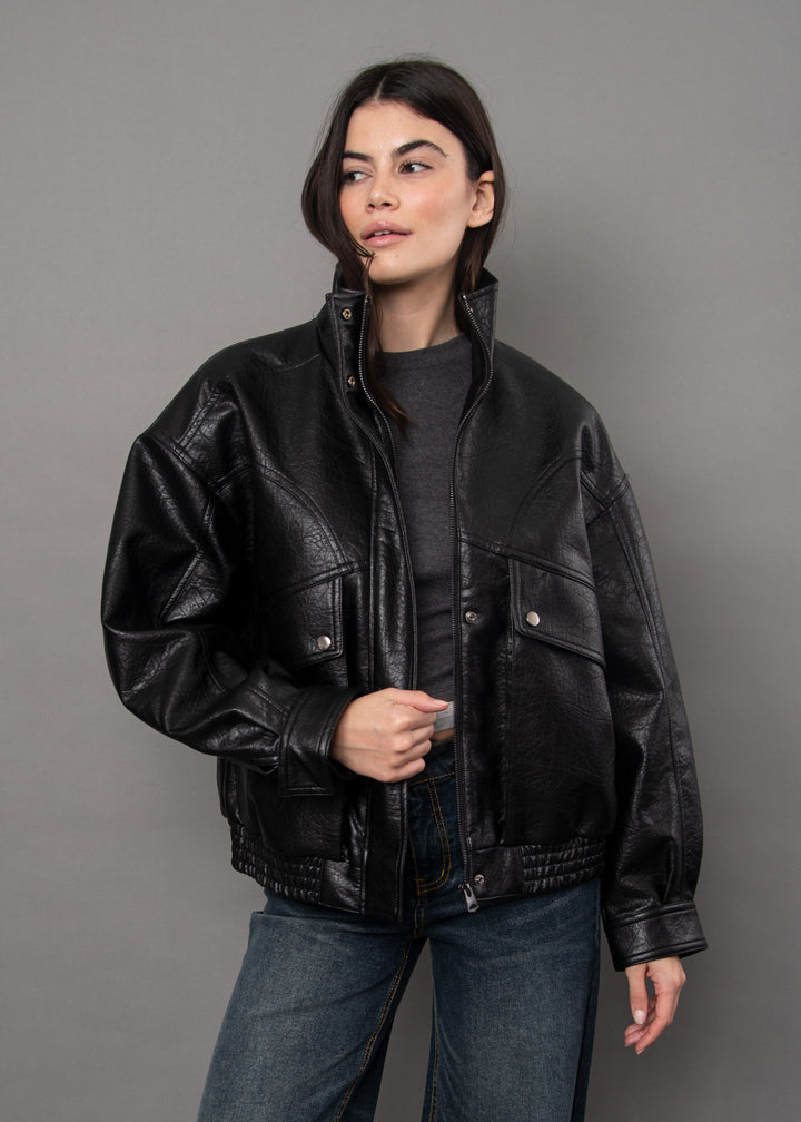 Mirana Faux Leather Jacket