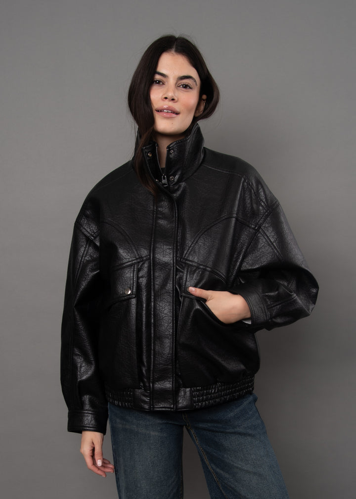 Mirana Faux Leather Jacket